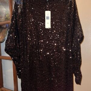 Polo by Ralph Lauren Black Sequin Dress